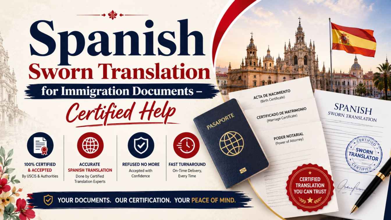 Spanish Sworn Translation for Immigration Documents – Certified Help